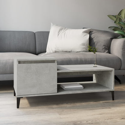 Couchtisch Betongrau 100x50x45 cm Holzwerkstoff - Pazzar.ch