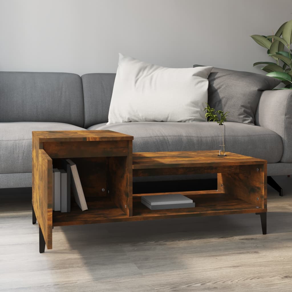 Couchtisch Räuchereiche 100x50x45 cm Holzwerkstoff - Pazzar.ch