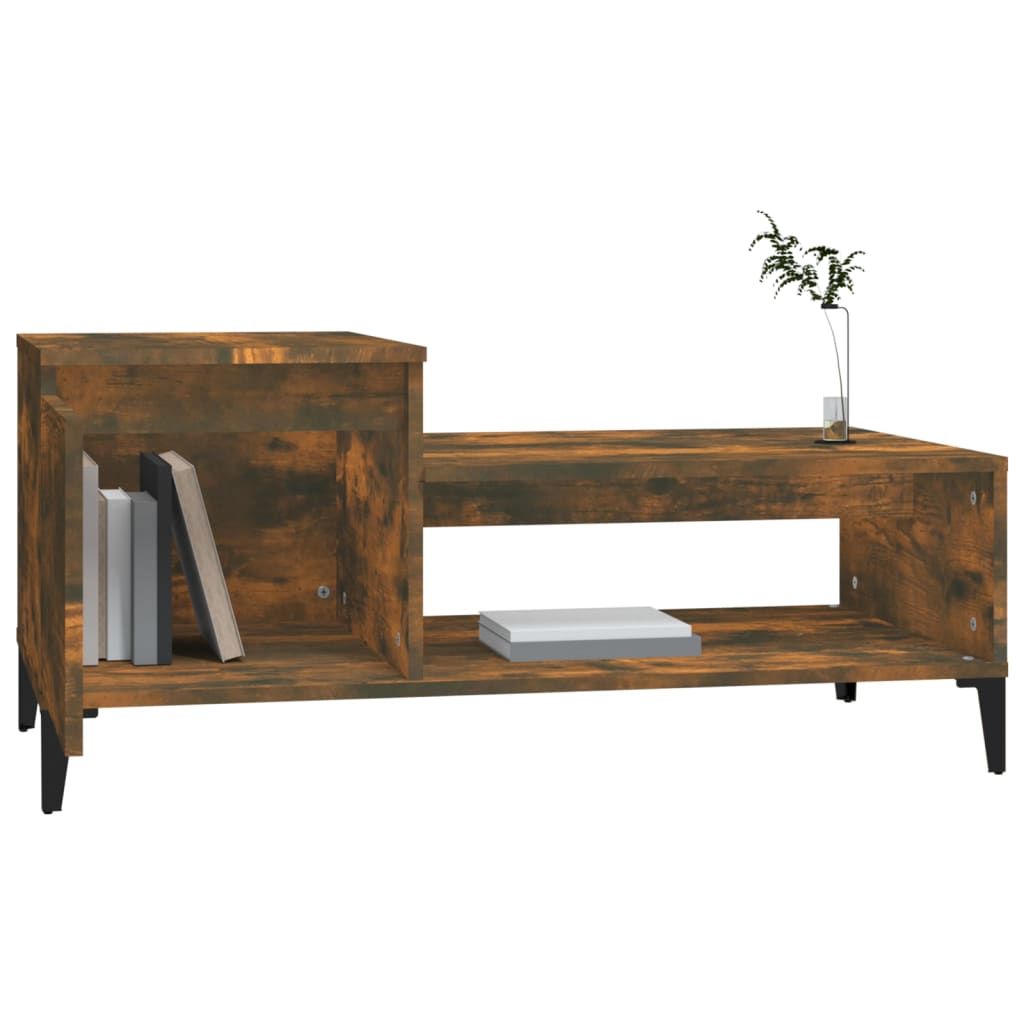 Couchtisch Räuchereiche 100x50x45 cm Holzwerkstoff - Pazzar.ch