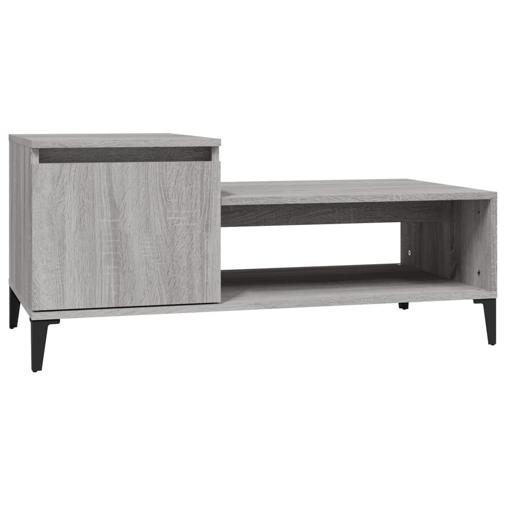 Couchtisch Grau Sonoma 100x50x45 cm Holzwerkstoff - Pazzar.ch