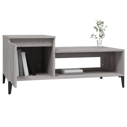 Couchtisch Grau Sonoma 100x50x45 cm Holzwerkstoff - Pazzar.ch