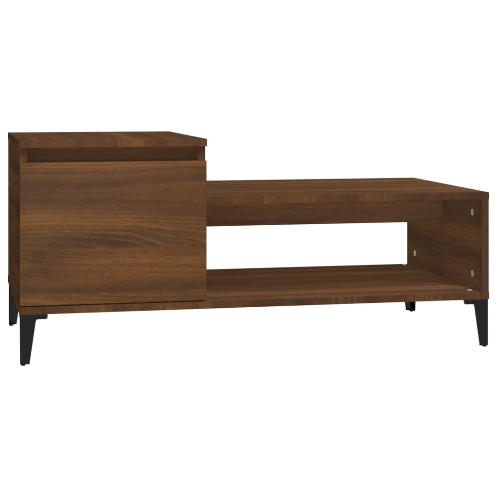 Couchtisch Braun Eichen-Optik 100x50x45 cm Holzwerkstoff - Pazzar.ch