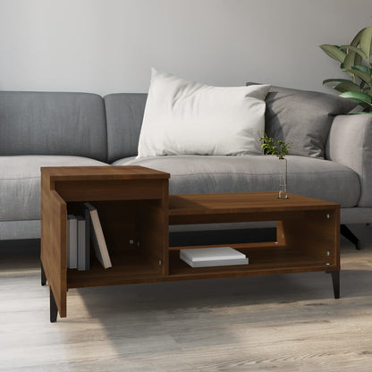 Couchtisch Braun Eichen-Optik 100x50x45 cm Holzwerkstoff - Pazzar.ch
