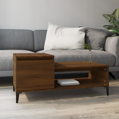 Couchtisch Braun Eichen-Optik 100x50x45 cm Holzwerkstoff - Pazzar.ch