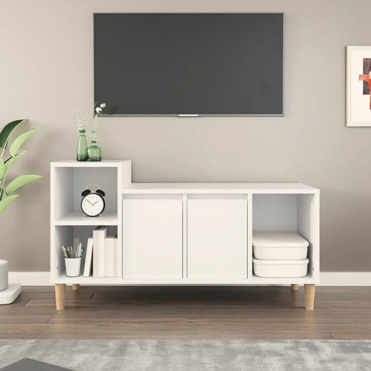 TV-Schrank Weiß 100x35x55 cm Holzwerkstoff - Pazzar.ch