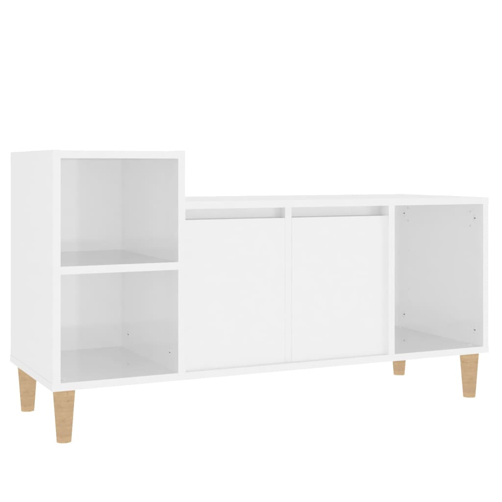 TV-Schrank Hochglanz-Weiß 100x35x55 cm Holzwerkstoff - Pazzar.ch