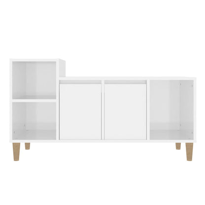 TV-Schrank Hochglanz-Weiß 100x35x55 cm Holzwerkstoff - Pazzar.ch