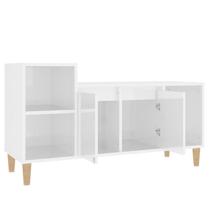 TV-Schrank Hochglanz-Weiß 100x35x55 cm Holzwerkstoff - Pazzar.ch