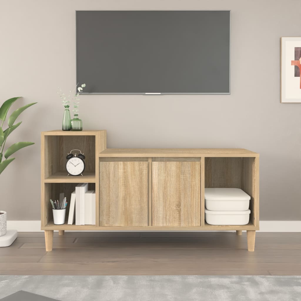 TV-Schrank Sonoma-Eiche 100x35x55 cm Holzwerkstoff - Pazzar.ch