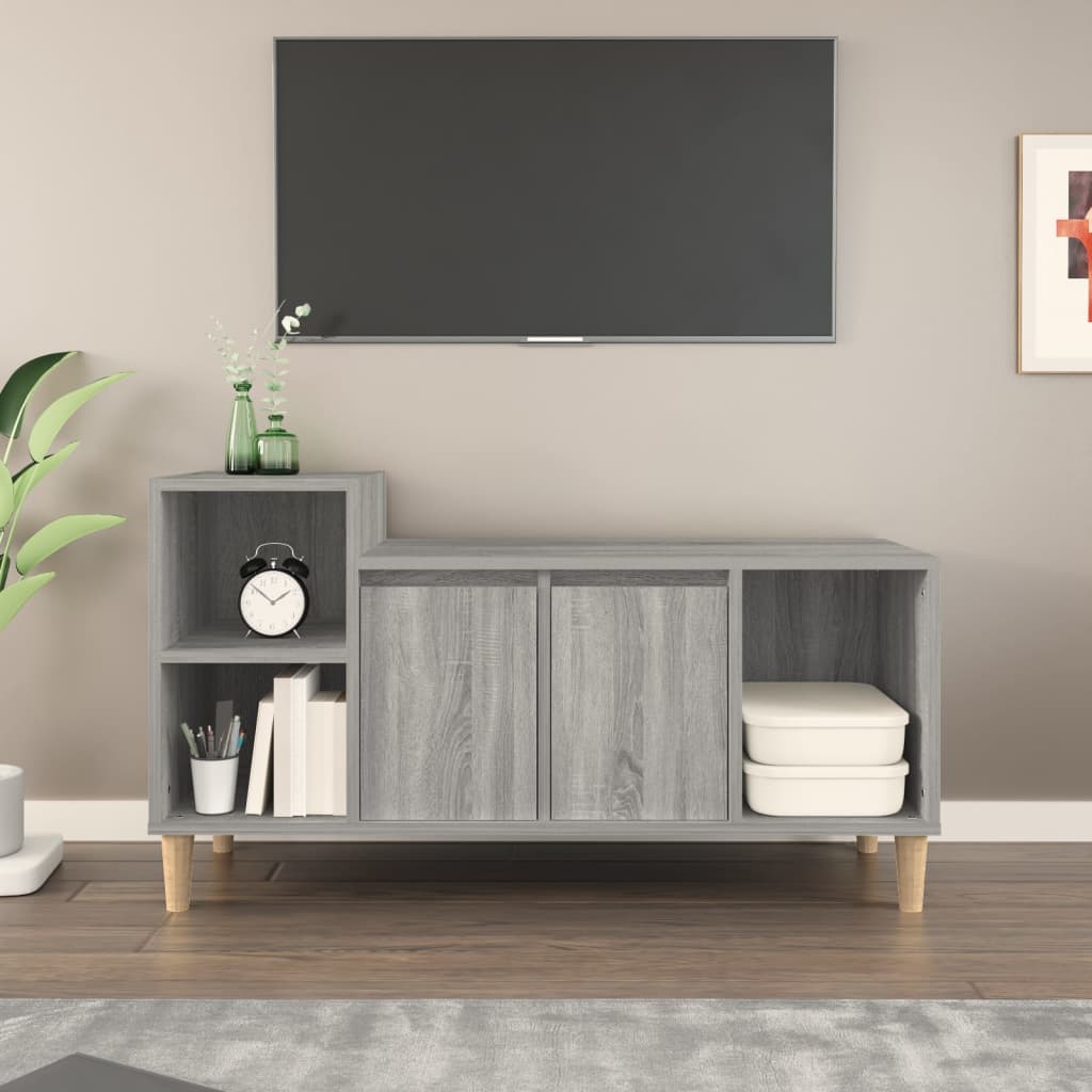 TV-Schrank Grau Sonoma 100x35x55 cm Holzwerkstoff - Pazzar.ch