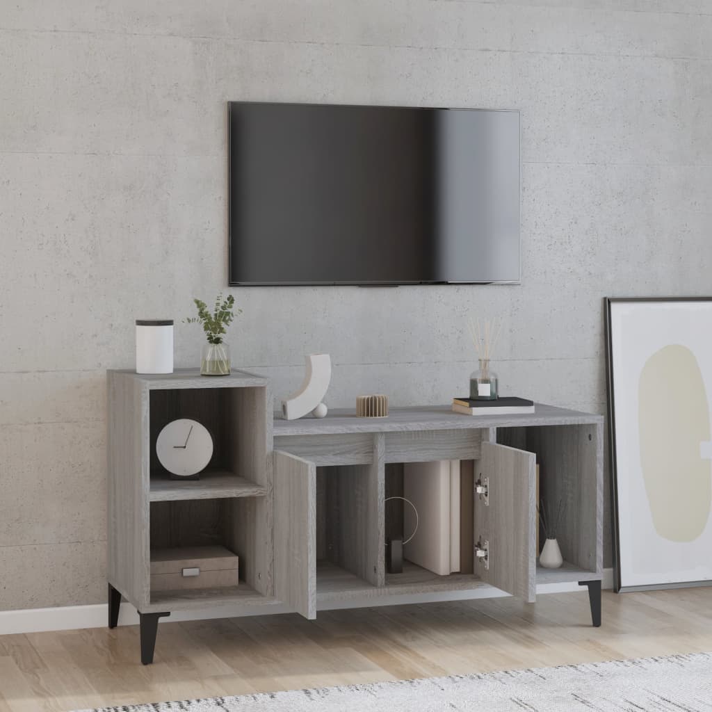 TV-Schrank Grau Sonoma 100x35x55 cm Holzwerkstoff - Pazzar.ch