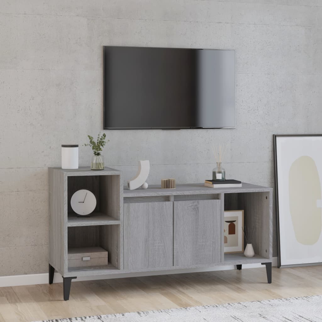 TV-Schrank Grau Sonoma 100x35x55 cm Holzwerkstoff - Pazzar.ch