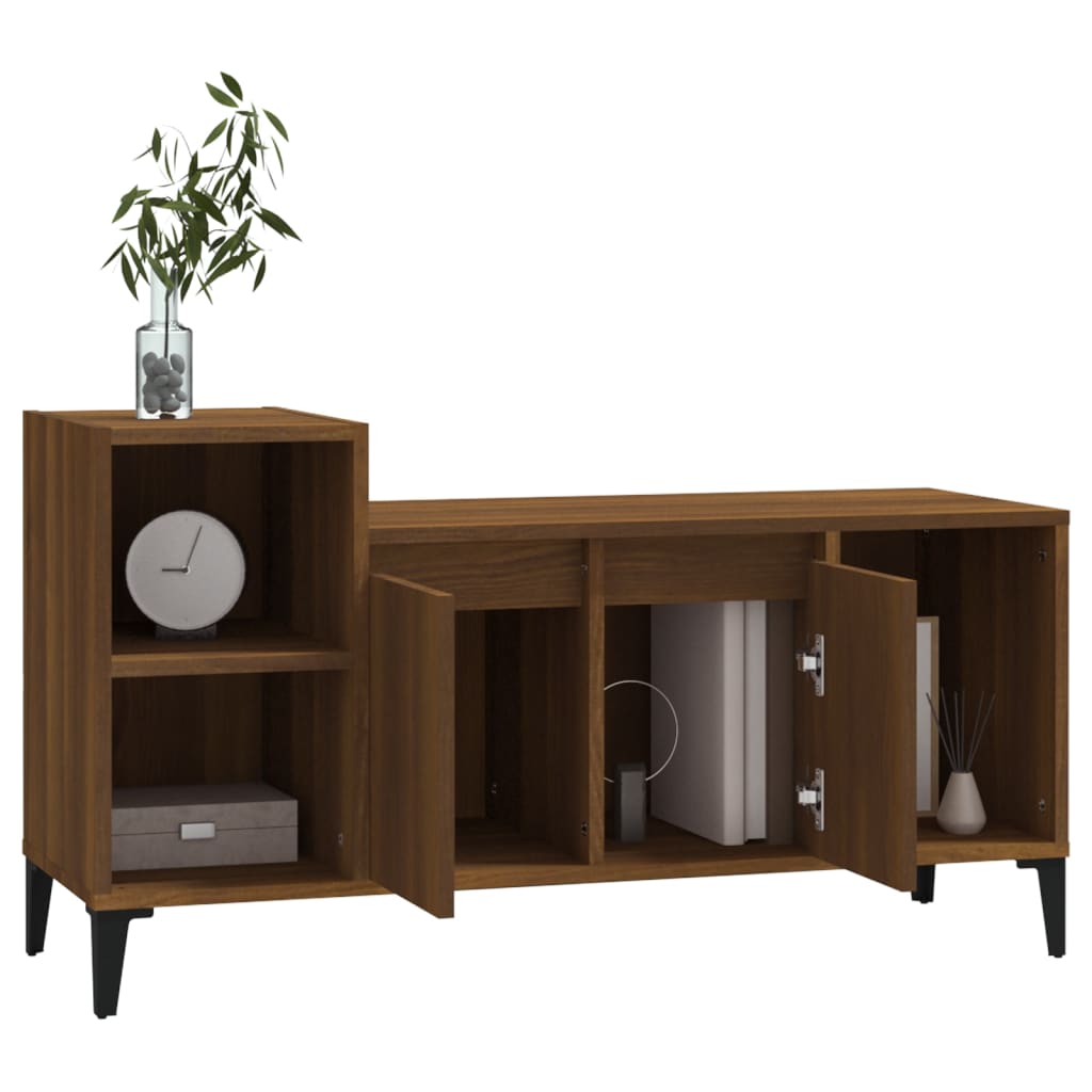 TV-Schrank Braun Eichen-Optik 100x35x55 cm Holzwerkstoff - Pazzar.ch