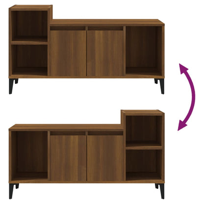 TV-Schrank Braun Eichen-Optik 100x35x55 cm Holzwerkstoff - Pazzar.ch