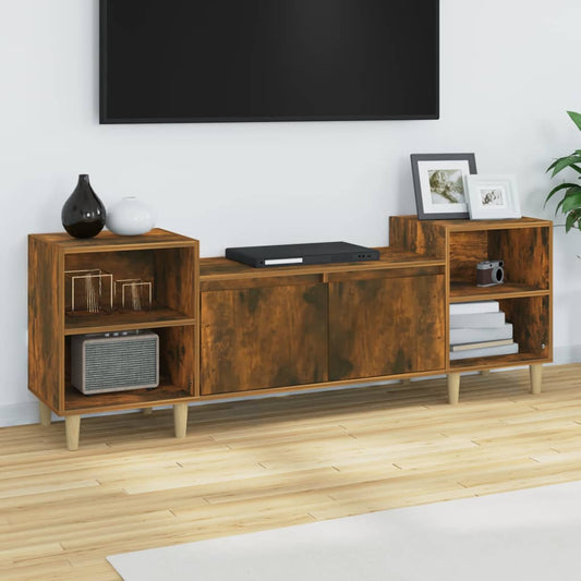 TV-Schrank Räuchereiche 160x35x55 cm Holzwerkstoff - Pazzar.ch