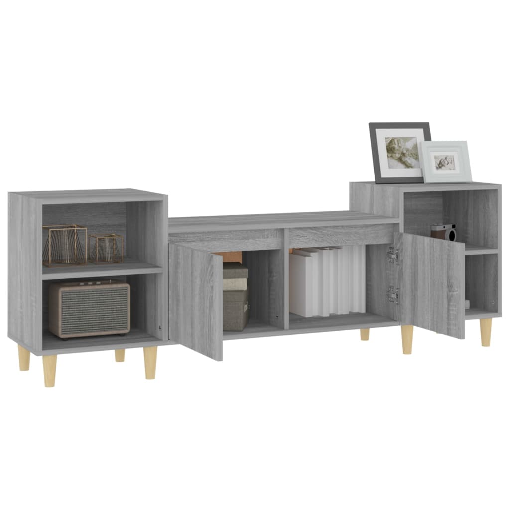 TV-Schrank Grau Sonoma 160x35x55 cm Holzwerkstoff - Pazzar.ch