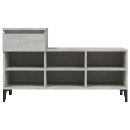 Schuhregal Betongrau 102x36x60 cm Holzwerkstoff - Pazzar.ch