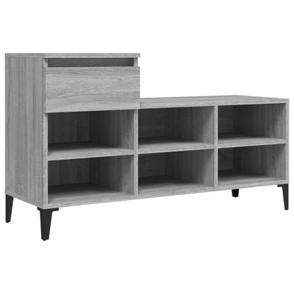 Schuhregal Grau Sonoma 102x36x60 cm Holzwerkstoff - Pazzar.ch