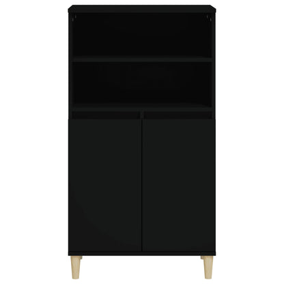 Highboard Schwarz 60x36x110 cm Holzwerkstoff - Pazzar.ch