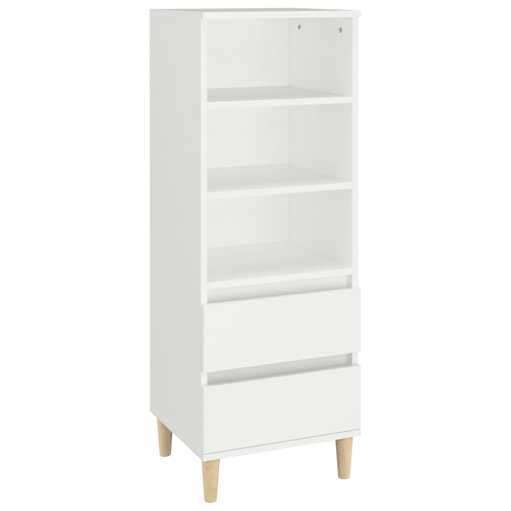 Highboard Weiß 40x36x110 cm Holzwerkstoff - Pazzar.ch