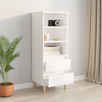 Highboard Weiß 40x36x110 cm Holzwerkstoff - Pazzar.ch