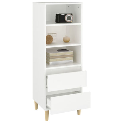 Highboard Weiß 40x36x110 cm Holzwerkstoff - Pazzar.ch