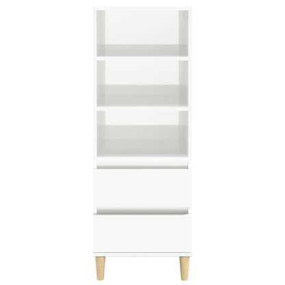 Highboard Hochglanz-Weiß 40x36x110 cm Holzwerkstoff - Pazzar.ch