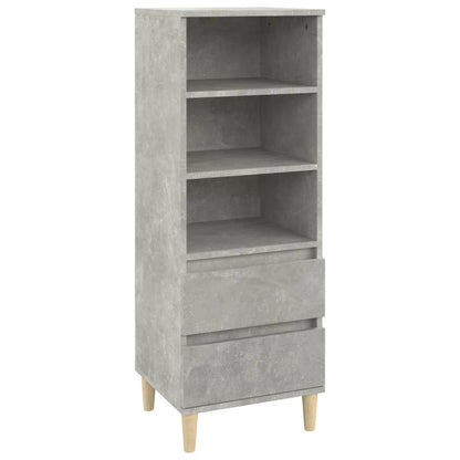 Highboard Betongrau 40x36x110 cm Holzwerkstoff - Pazzar.ch