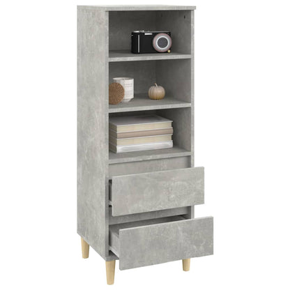 Highboard Betongrau 40x36x110 cm Holzwerkstoff - Pazzar.ch