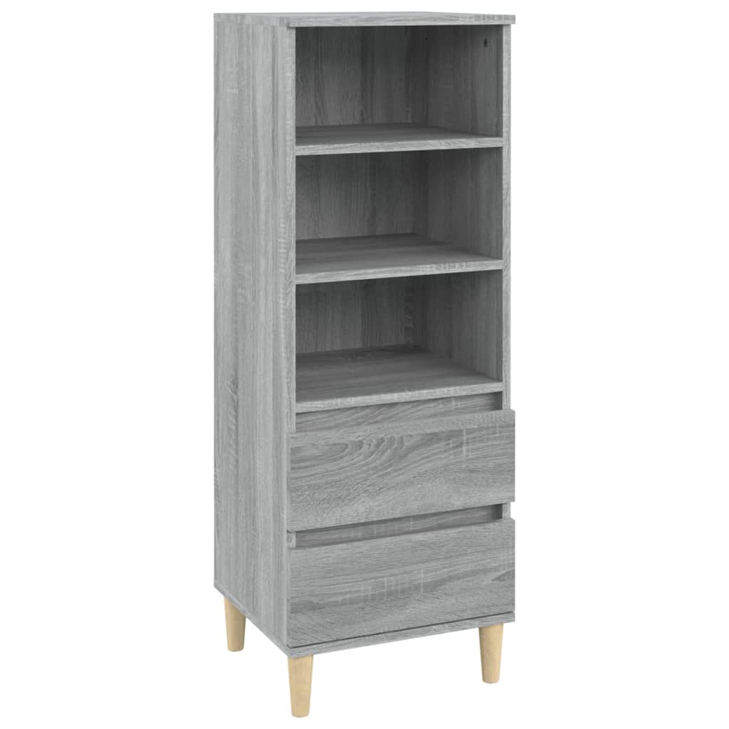 Highboard Grau Sonoma 40x36x110 cm Holzwerkstoff - Pazzar.ch