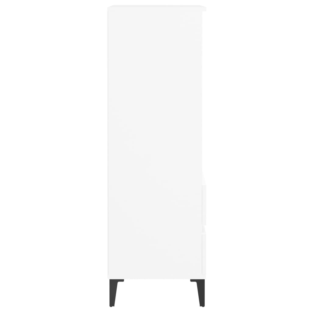 Highboard Weiß 40x36x110 cm Holzwerkstoff