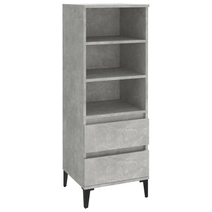 Highboard Betongrau 40x36x110 cm Holzwerkstoff - Pazzar.ch