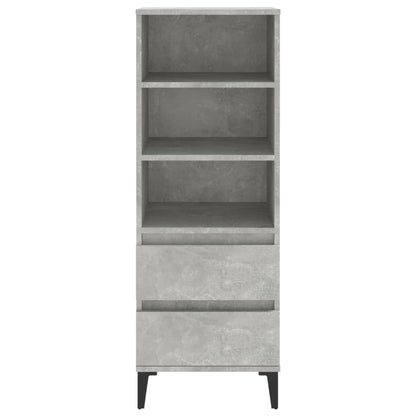 Highboard Betongrau 40x36x110 cm Holzwerkstoff - Pazzar.ch