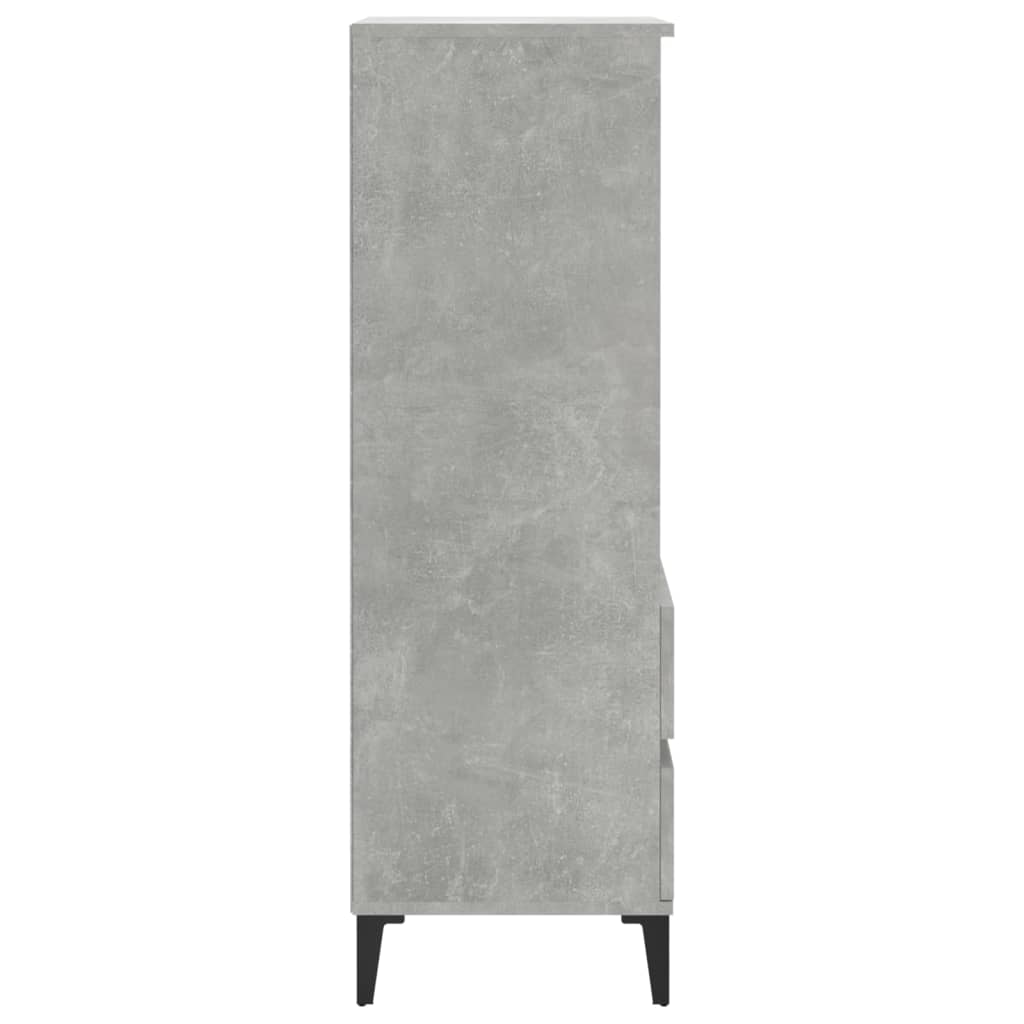 Highboard Betongrau 40x36x110 cm Holzwerkstoff - Pazzar.ch