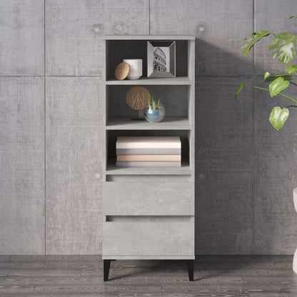 Highboard Betongrau 40x36x110 cm Holzwerkstoff - Pazzar.ch