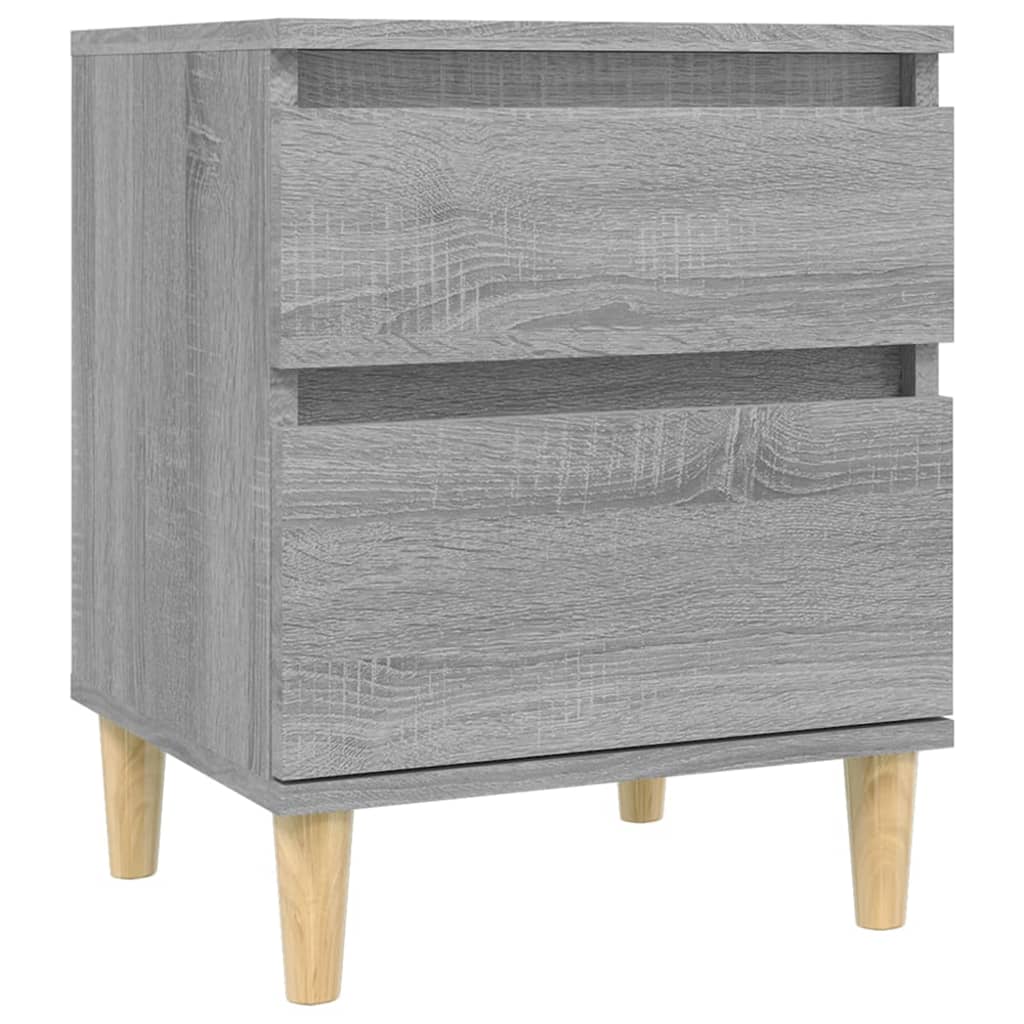 Nachttische 2 Stk. Grau Sonoma 40x35x50 cm - Pazzar.ch