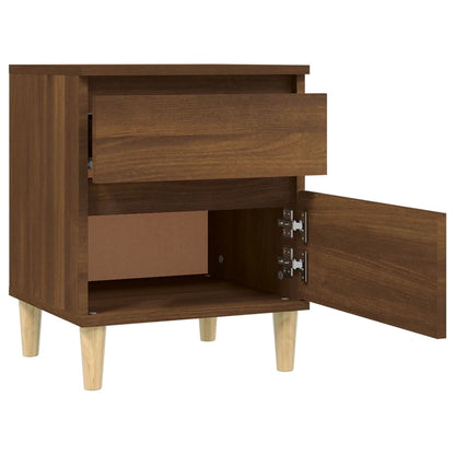 Nachttische 2 Stk. Braun Eichen-Optik 40x35x50 cm - Pazzar.ch