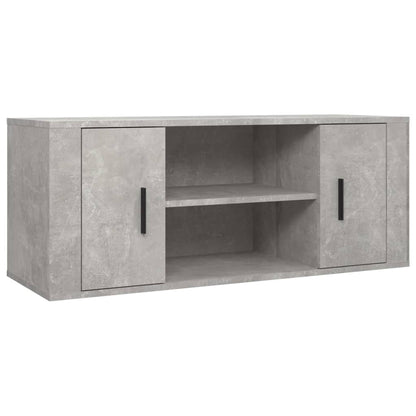 TV-Schrank Betongrau 100x35x40 cm Holzwerkstoff - Pazzar.ch