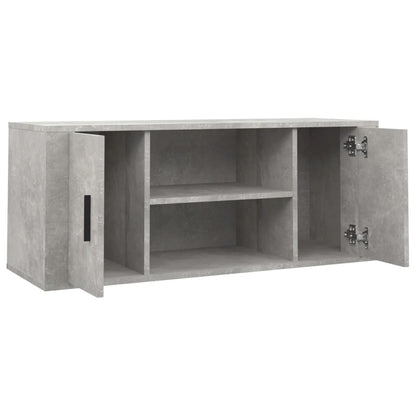 TV-Schrank Betongrau 100x35x40 cm Holzwerkstoff - Pazzar.ch