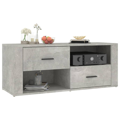 TV-Schrank Betongrau 100x35x40 cm Holzwerkstoff - Pazzar.ch