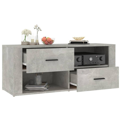 TV-Schrank Betongrau 100x35x40 cm Holzwerkstoff - Pazzar.ch