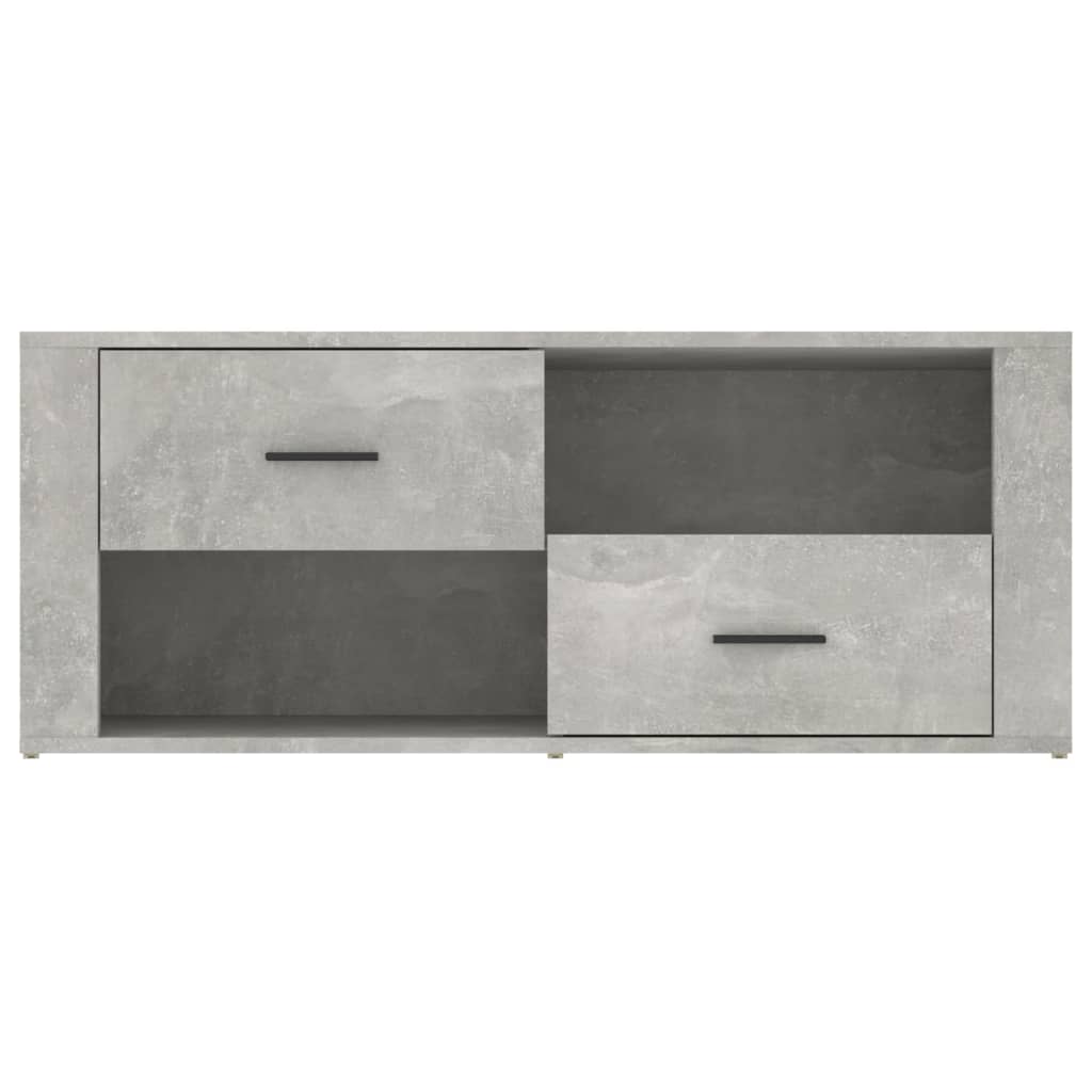 TV-Schrank Betongrau 100x35x40 cm Holzwerkstoff - Pazzar.ch
