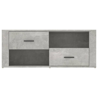 TV-Schrank Betongrau 100x35x40 cm Holzwerkstoff - Pazzar.ch