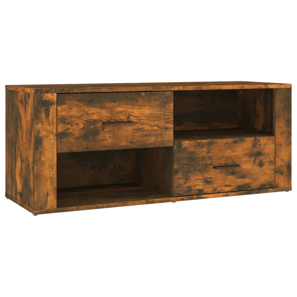 TV-Schrank Räuchereiche 100x35x40 cm Holzwerkstoff - Pazzar.ch
