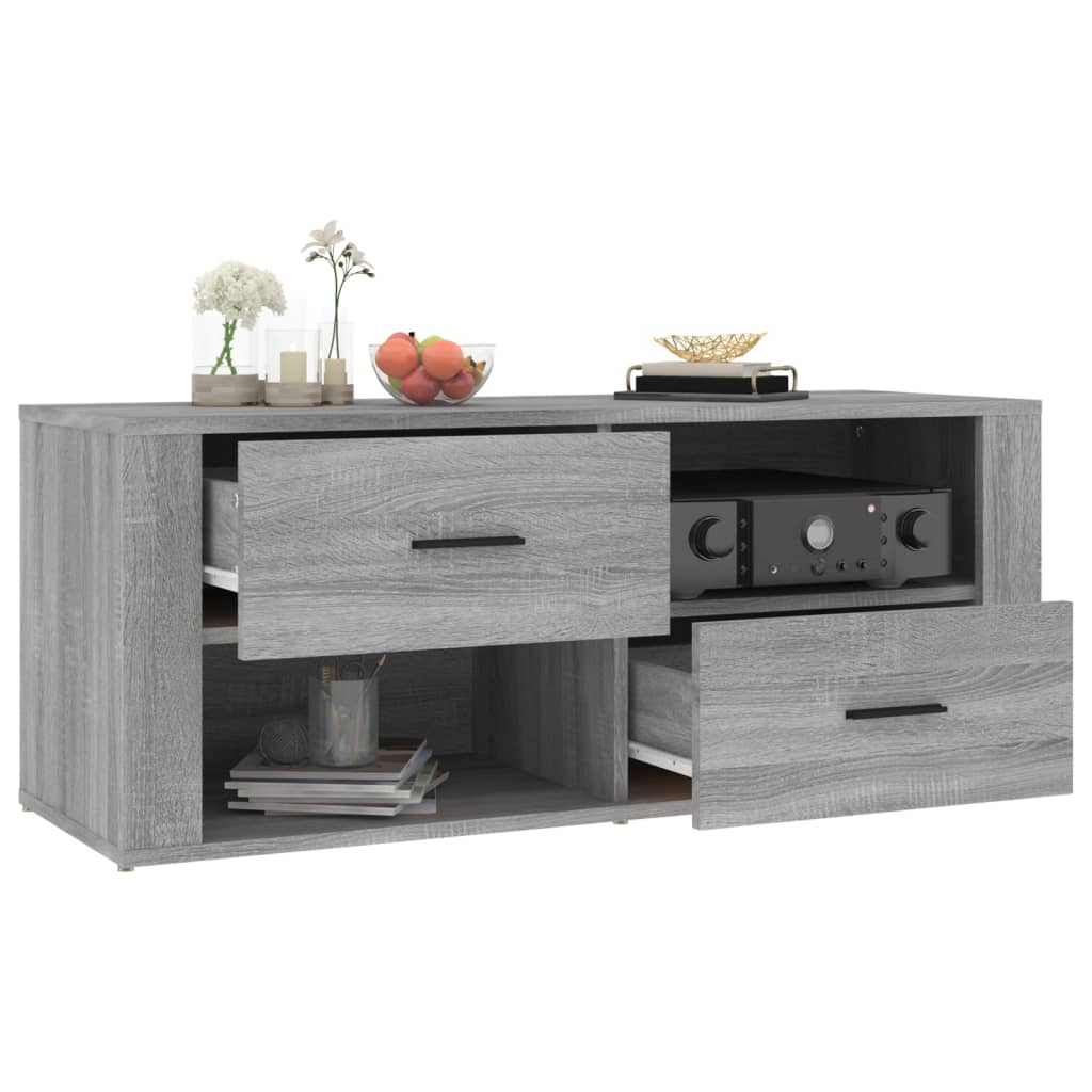 TV-Schrank Grau Sonoma 100x35x40 cm Holzwerkstoff - Pazzar.ch
