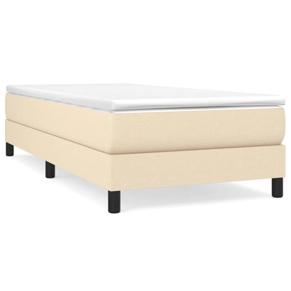 Boxspringbett Creme 90x200 cm Stoff - Pazzar.ch