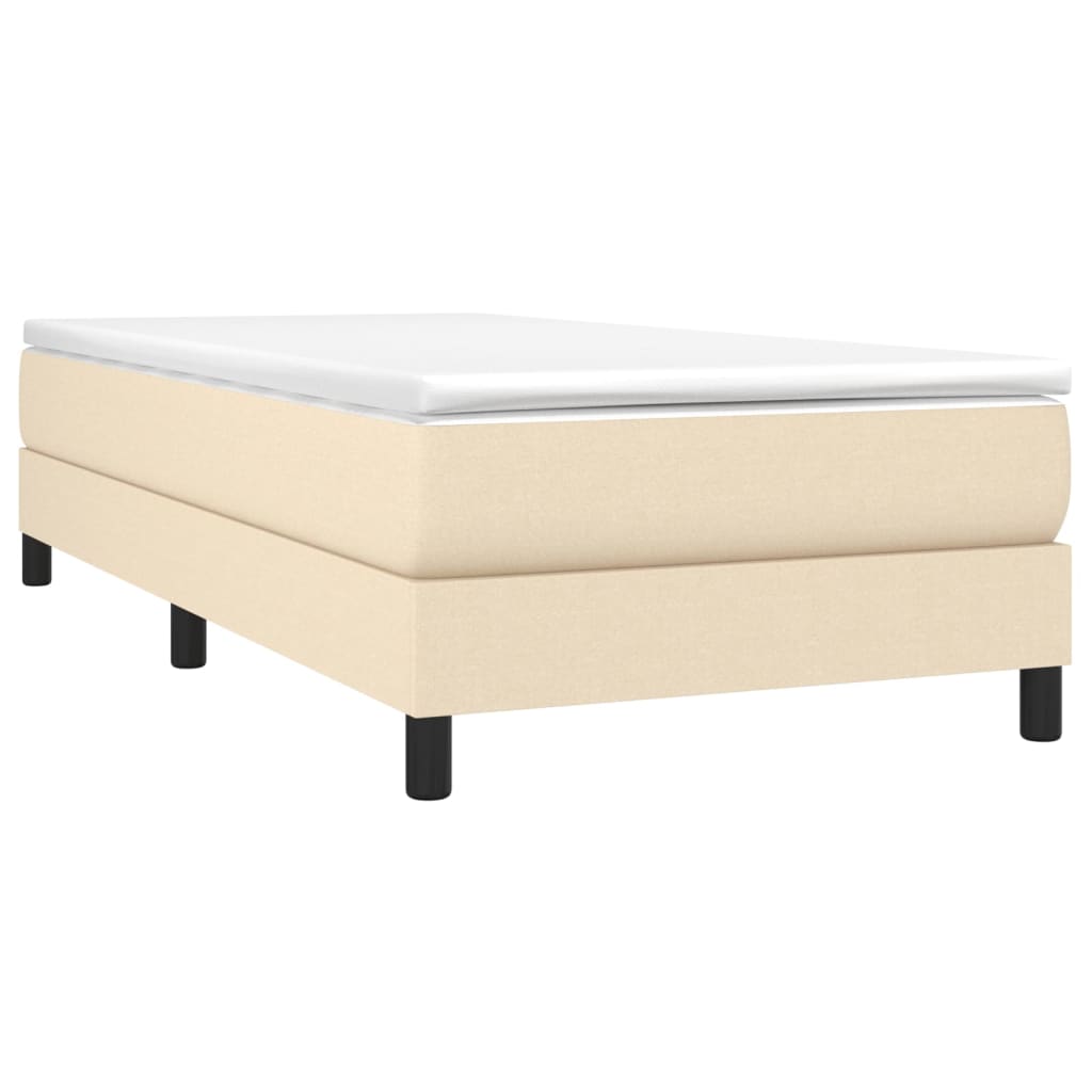 Boxspringbett Creme 90x200 cm Stoff - Pazzar.ch