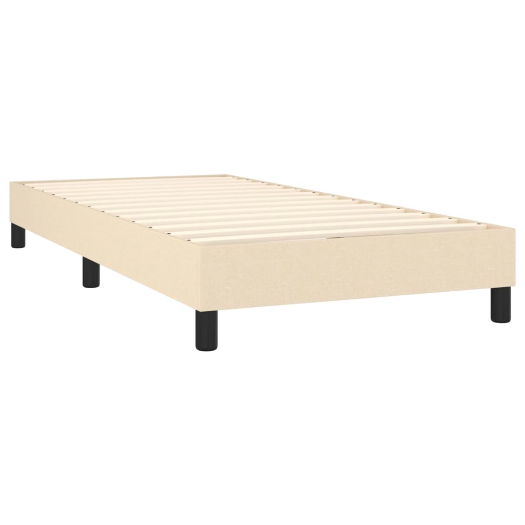 Boxspringbett Creme 90x200 cm Stoff - Pazzar.ch