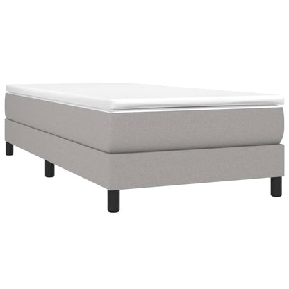 Boxspringbett Hellgrau 100x200 cm Stoff - Pazzar.ch