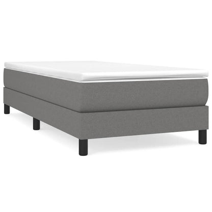 Boxspringbett Dunkelgrau 100x200 cm Stoff - Pazzar.ch
